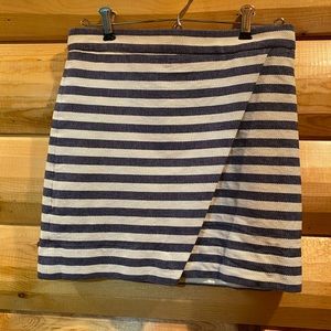J. Crew Blue & White Striped Skirt